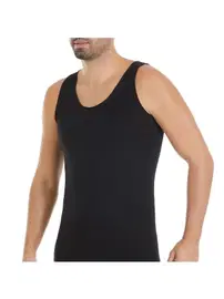 Yıldız Çamaşır 3'lü Paket Likralı Erkek Siyah Atlet Yıldız 371