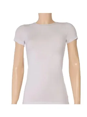 Yıldız Çamaşır 3Lü Paket Likralı Kısa Kollu Kadın Beyaz T-Shirt Yıldız 2140