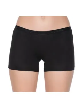 Yıldız Çamaşır 3'lü Paket Modal Kemerli Kadın Siyah Boxer Yıldız 3625