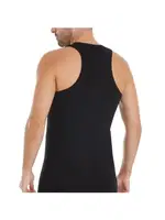 3'lü Paket Pamuk Sporcu Erkek Siyah Ribana Atlet Yıldız 17 Siyah detay görünüm