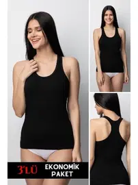 Donex 3'lü Pamuklu Kadın Sporcu Atlet Donex 1340