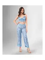 3lü Pijama Takımı Mavi Puantiyeli Ahu Loriva 1806 Mavi detay görünüm