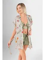 3lü Şort Takımı Desenli Yeşil Ahu Loriva-1913 Yeşil