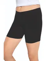 5 Adet Bamboo Ağlı Büyük Beden Mini Tayt Boxer LüxDRM 3003 Siyah detay görünüm