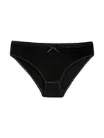 6'lı Paket Bambu Bikini Kadın Siyah Külot Yıldız 3911 Siyah detay görünüm