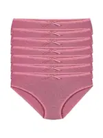 6'lı Paket Bambu Bikini Pembe Külot Yıldız 3909 Pembe