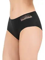 10lu Paket Kadın Pamuklu Modal Esnek Rahat Dantel Detaylı Külot Özkan 26848 Siyah farklı açı