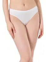 10lu Paket Kadın Pamuklu Modal Esnek Yumuşak Slip Külot Özkan 23924 Beyaz görsel 11