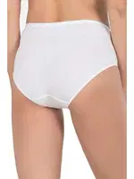 10lu Paket Kadın Pamuklu Modal Esnek Yumuşak Yüksek Bel Bato Külot Özkan 23922 Beyaz görsel 17