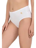 10lu Paket Kadın Pamuklu Modal Esnek Yumuşak Yüksek Bel Bato Külot Özkan 23922 Beyaz görsel 18