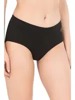 10lu Paket Kadın Pamuklu Modal Esnek Yumuşak Yüksek Bel Bato Külot Özkan 23922 Siyah görsel 11