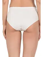 10lu Paket Kadın Pamuklu Modal Esnek Yumuşak Yüksek Bel Bato Külot Özkan 23922 Ekru görsel 4