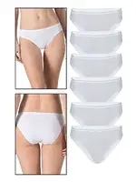 10lu Paket Kadın Viskon Esnek Rahat Slip Külot Özkan 23926 Beyaz görsel 7