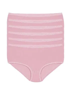 Yıldız Çamaşır 6'lı Paket Likralı İz Yapmaz Kadın Pembe Bato Külot Yıldız 3743