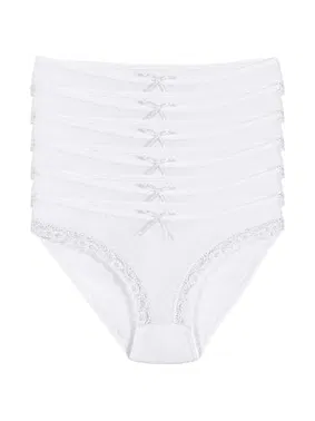 Yıldız Çamaşır 6'lı Paket Likralı Pamuk Dantelli Kadın Bikini Külot Yıldız 3770