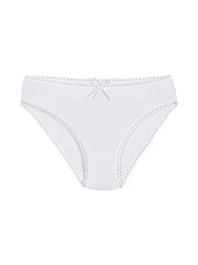 Yıldız Çamaşır 6'lı Paket Modal Dantelli Kadın Beyaz Bikini Külot Yıldız 3900 - Alternatif Görünüm