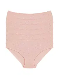 Yıldız Çamaşır 6'lı Paket Pamuk Kalpli Kadın Pudra Bato Külot Yıldız 3588