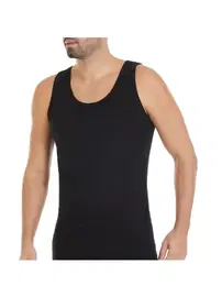 Yıldız Çamaşır 6'lı Paket Pamuk Ribana Erkek Siyah Atlet Yıldız 18