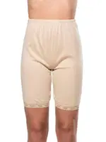 10lu Paket Pamuklu Dantelli Ribana Esnek Yumuşak Paçalı Alt Içlik Don Külot Özkan 0114 Ten görsel 6