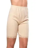 10lu Paket Pamuklu Dantelli Ribana Esnek Yumuşak Paçalı Alt Içlik Don Külot Özkan 0114 Ten görsel 7