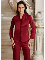 6Lı Saten Takım Dantel Detaylı Gelin Çeyiz Seti İmaj 1020 Bordo detay görünüm