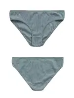 7li Paket Kadın Fitilli Ribana Pamuklu Esnek Rahat Slip Bikini Külot Özkan 26798  görsel 5