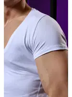 Açık Bisiklet Yaka Beyaz Erkek T-shirt Darkzone DZN8702 görsel 5