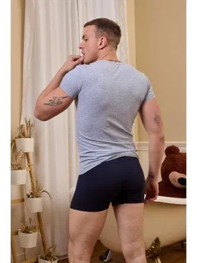 Darkzone Açık Bisiklet Yaka Gri Erkek T-Shirt Darkzone DZN8703 - Alternatif Görünüm