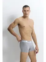 Açık Gri Strech Cotton Erkek Boxer Wooster W-001 - 3 Adet Gri detay görünüm