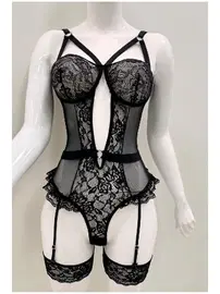 Sistina Afrodit Siyah Fantazi Kadın Jartiyer Takım Sistina 1050