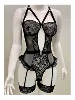 Afrodit Siyah Fantazi Kadın Jartiyer Takım Sistina 1050 detay görünüm