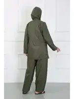 Büyük Beden Kapüşonlu Tesettür Mayo Akbeniz 44010 Haki görsel 4