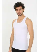 Kalın Askılı Ribana Erkek Atlet Akbeniz 6502 Beyaz