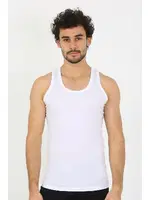 Kalın Askılı Ribana Erkek Atlet Akbeniz 6502 Beyaz görsel 6