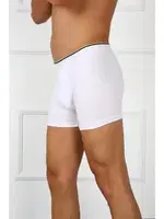 Beyaz Pamuklu Erkek Büyük Beden Likralı Boxer Akbeniz 40134 farklı açı