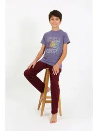 Akbeniz Penye Erkek Çocuk Kısa Kollu Pijama Takım Akbeniz 20758