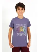 Penye Erkek Çocuk Kısa Kollu Pijama Takım Akbeniz 20758 Mor farklı açı