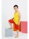 Sıfır Kollu Şortlu Penye Erkek Çocuk Pijama Takımı Akbeniz 20434
