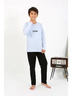 Akbeniz Erkek Çocuk Uzun Kol Penye Pijama Takım Akbeniz 20437