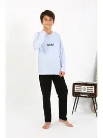 Akbeniz Erkek Çocuk Uzun Kol Penye Pijama Takım Akbeniz 20437