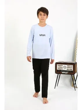 Akbeniz Erkek Çocuk Uzun Kol Penye Pijama Takım Akbeniz 20437 - Alternatif Görünüm