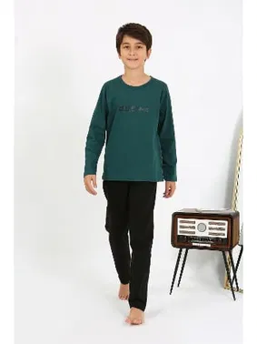 Akbeniz Erkek Çocuk Uzun Kollu Penye Pijama Takım Akbeniz 20437