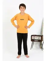 Nasa Uzun Kollu Penye Erkek Çocuk Pijama Takım Akbeniz 20438 farklı açı