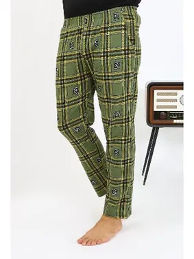 Akbeniz Penye Ekoseli Desen Tek Alt Erkek Pijama Akbeniz 27540