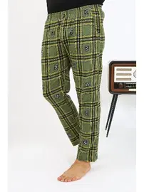 Akbeniz Penye Ekoseli Desen Tek Alt Erkek Pijama Akbeniz 27540