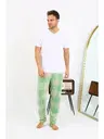 Ekoseli Desen Penye Erkek Tek Alt Pijama Akbeniz 27540