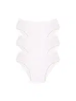 Beyaz 3Lü Pamuk Erkek Slip Akbeniz 40129 Beyaz