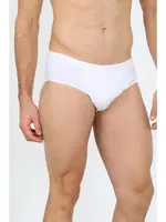 Beyaz 3Lü Pamuk Erkek Slip Akbeniz 40129 Beyaz detay görünüm