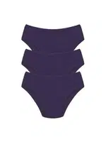 Pamuklu Düz 3Lü Erkek Slip Akbeniz 40129 Saks