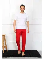 Pamuk Kırmızı Tek Alt Akbeniz Erkek Pijama 27495 görsel 6